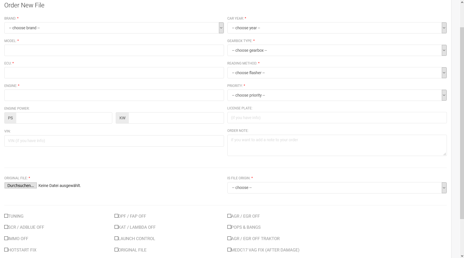 Tuningserver.works Web-App